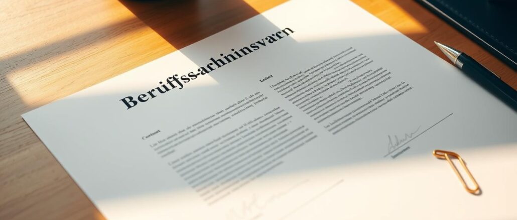 Berufsausbildungsvertrag Berufsausbildungsvertrag